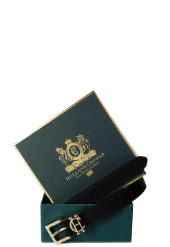 Clearance Abbot Leather Belt (Black Gold) Women Belts|Belts