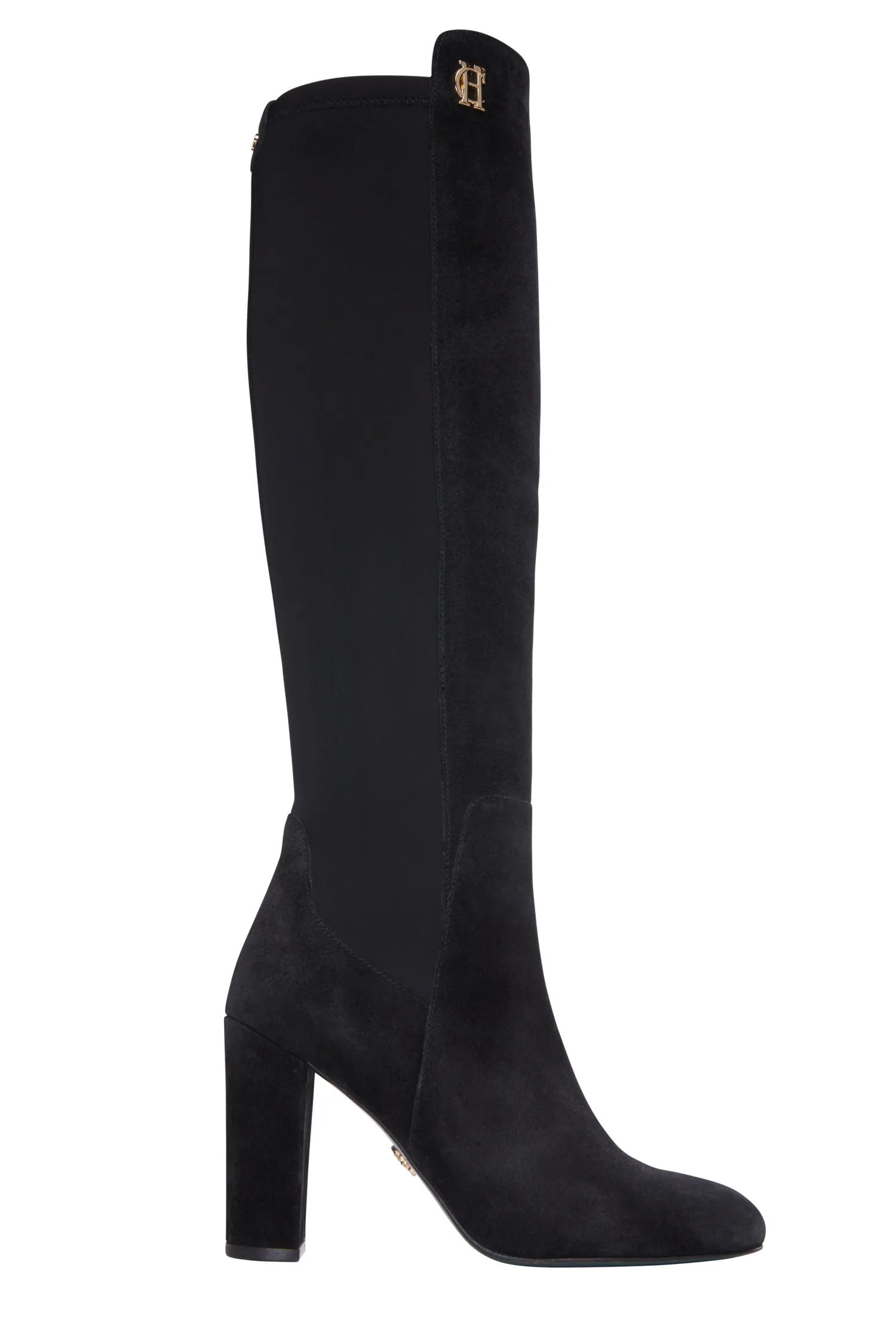 Outlet Albany Heeled Boot (Black Suede) Women Boots
