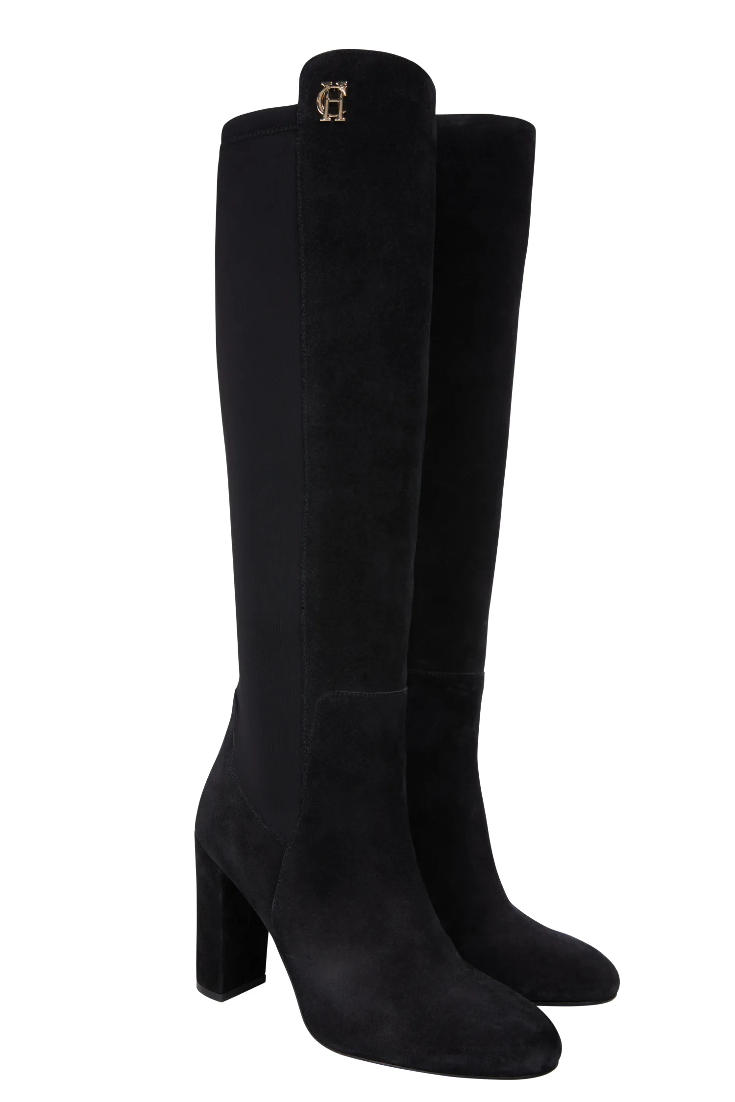 Outlet Albany Heeled Boot (Black Suede) Women Boots