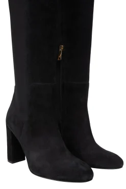 Outlet Albany Heeled Boot (Black Suede) Women Boots