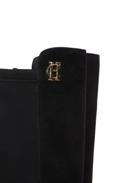 Outlet Albany Heeled Boot (Black Suede) Women Boots