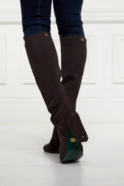 Best Albany Heeled Boot (Chocolate Suede) Women Boots