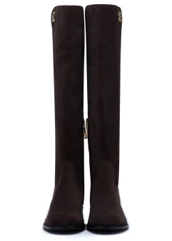 Discount Albany Knee Boot (Chocolate Suede) Women Boots