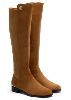 Hot Albany Knee Boot (Tan Suede) Women Boots