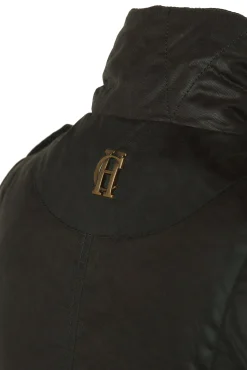 Discount Alma Wax Gilet (Dark Olive) Women Gilets