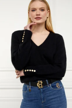Clearance Amelia V-Neck Knit Women Knitwear