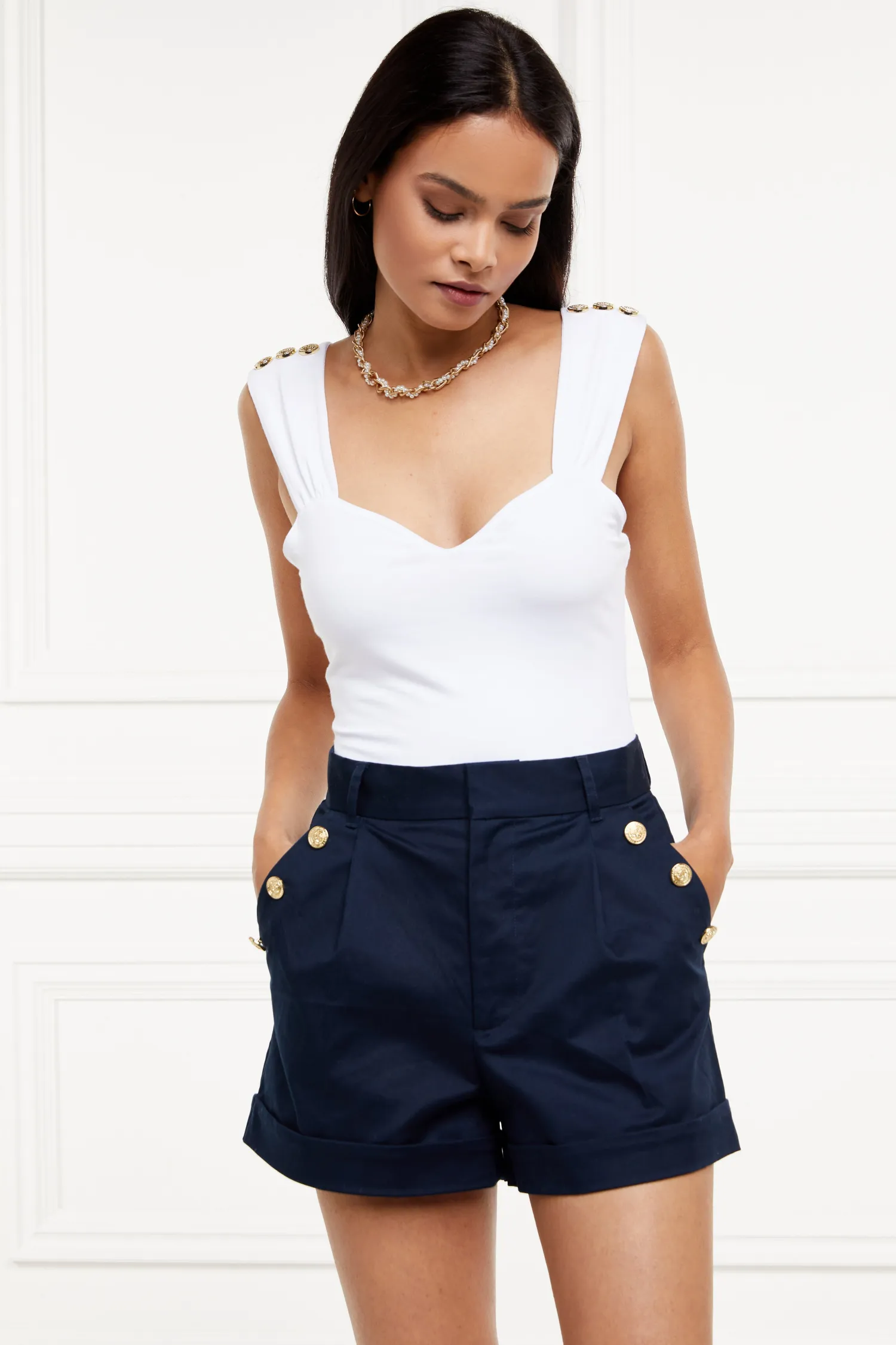 Online Amoria Tailored Short (Ink Navy) Women Shorts