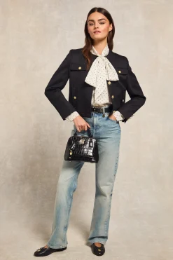 New Ariella Blouse (White Polka Dot) Women Court Shoe|Shirts & Blouses