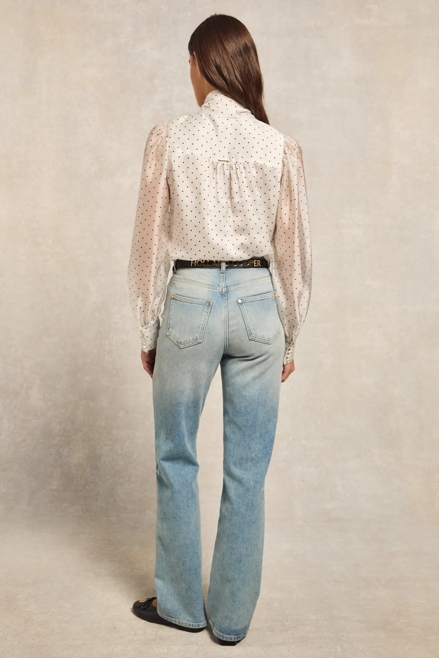 New Ariella Blouse (White Polka Dot) Women Court Shoe|Shirts & Blouses