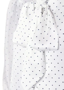 New Ariella Blouse (White Polka Dot) Women Court Shoe|Shirts & Blouses