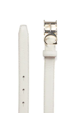 New Atelier Ultra Slim Belt (Off White) Women Belts|Belts