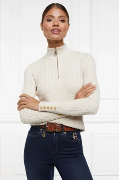 Discount Ava Quarter Zip Knit Women Knitwear