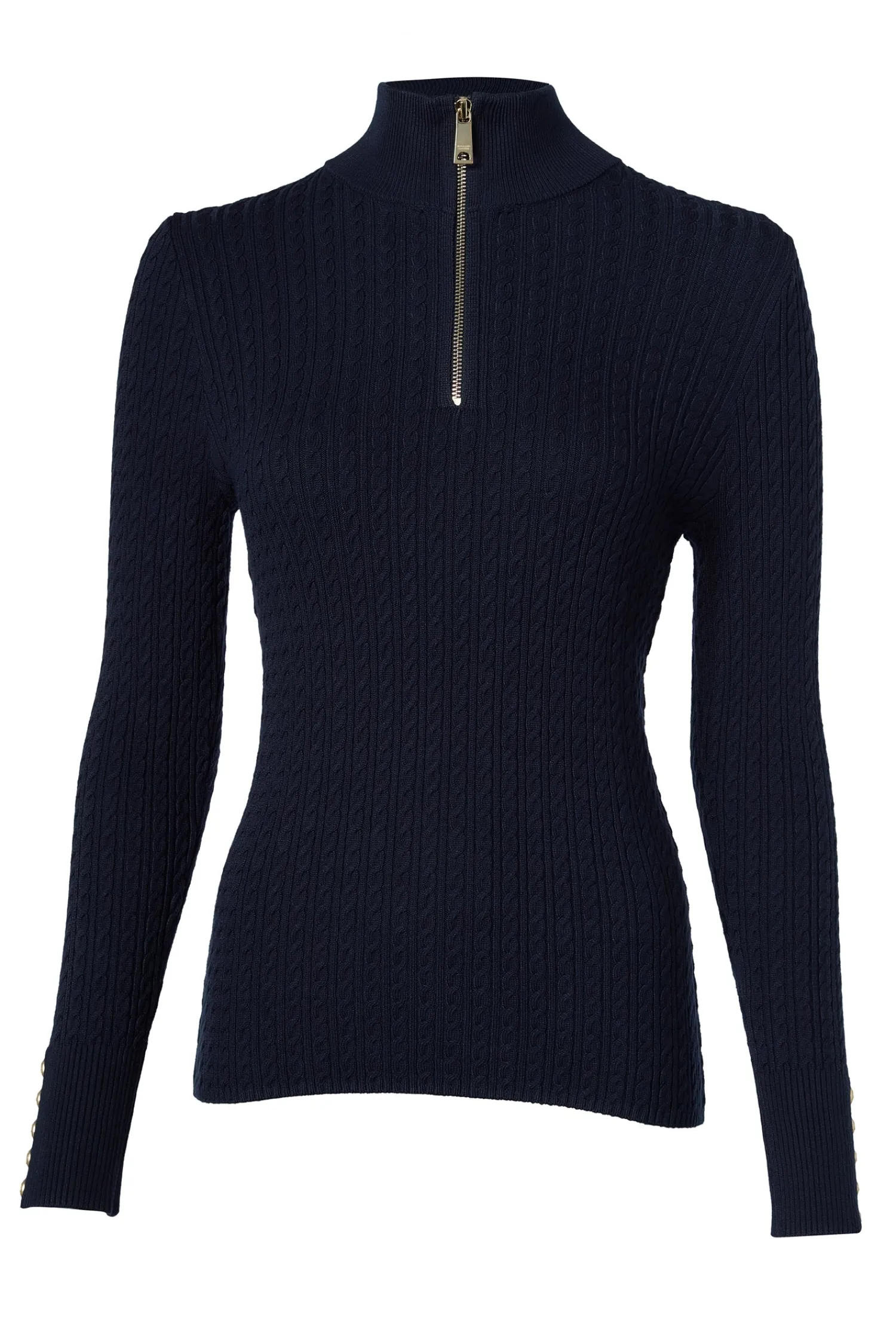 Online Ava Quarter Zip Knit (Ink Navy) Women Knitwear