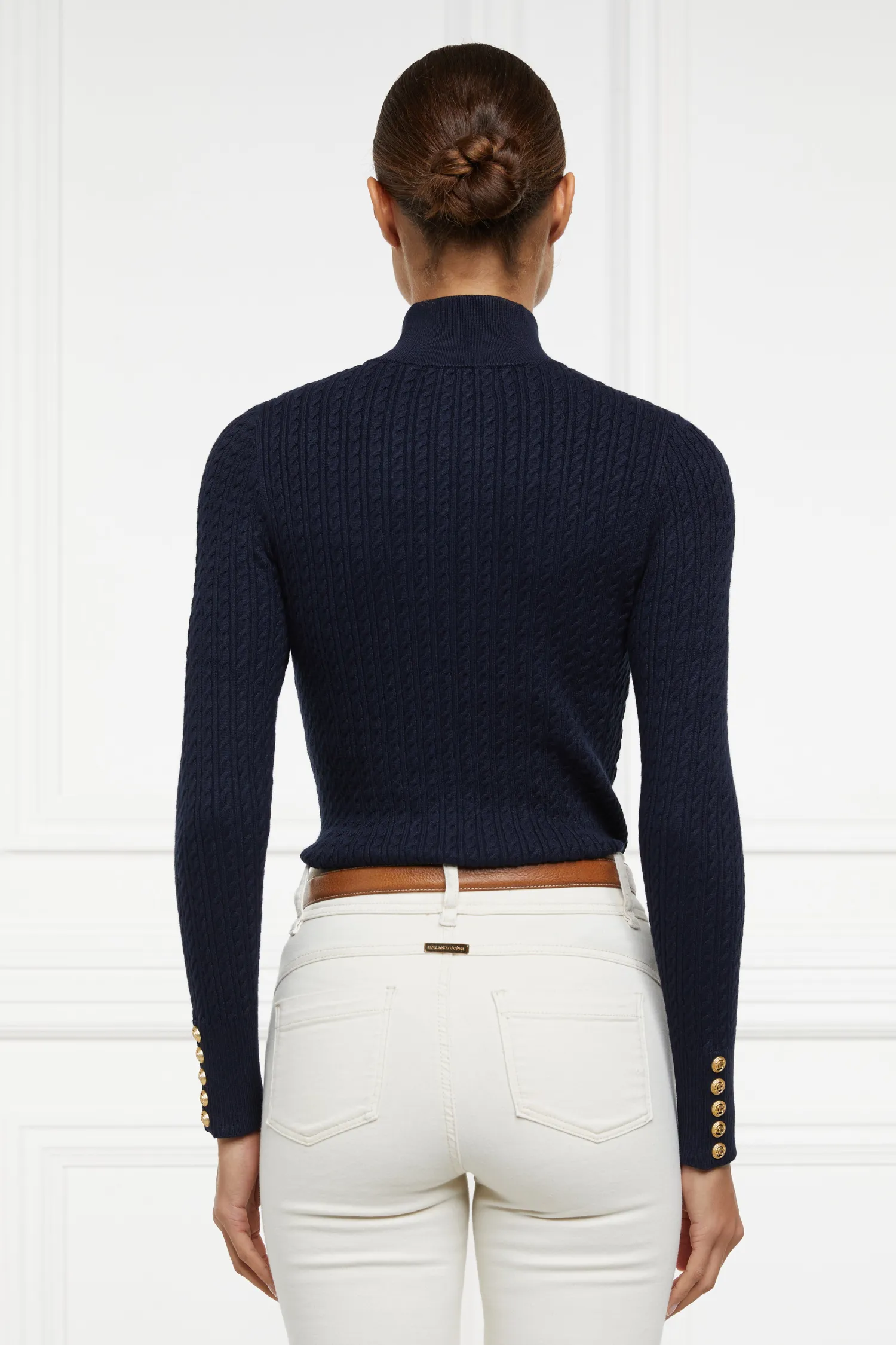 Online Ava Quarter Zip Knit (Ink Navy) Women Knitwear