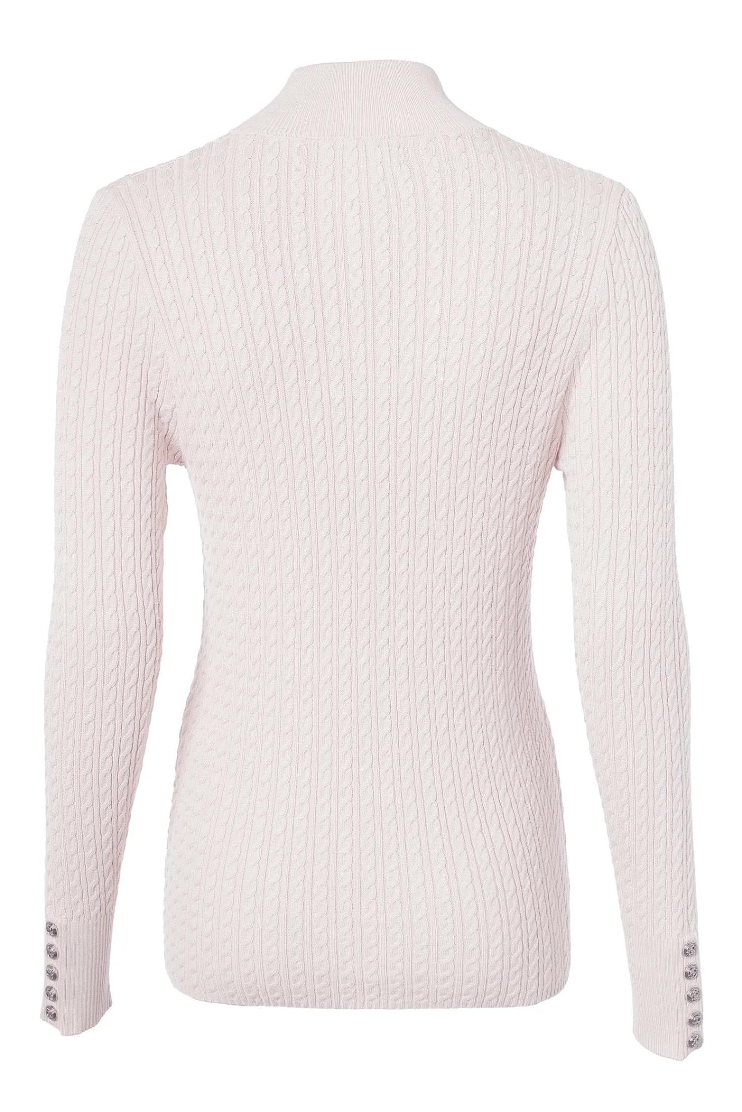 Clearance Ava Quarter Zip Knit (Soft Pink) Women Knitwear