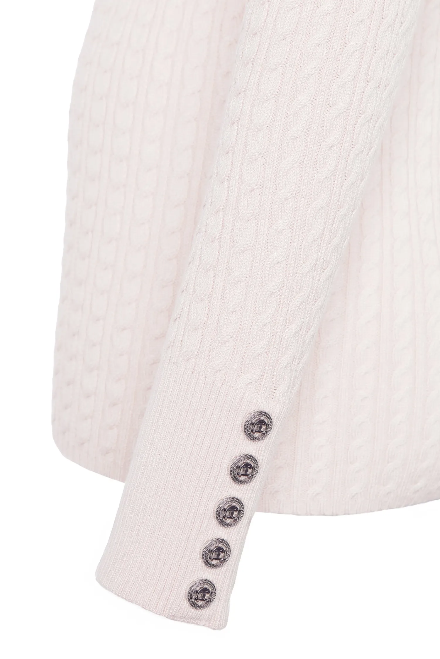 Clearance Ava Quarter Zip Knit (Soft Pink) Women Knitwear