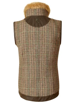 Outlet Aviator Gilet (Hailes Green Tweed) Women Gilets|Tailoring