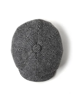 Discount Baker Boy Cap (Wide Tooth Black Herringbone) Women/BOY Baker Boys|Baker Boys