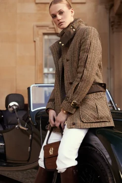 New Balmoral Field Coat (Hailes Green Tweed) Women Coats