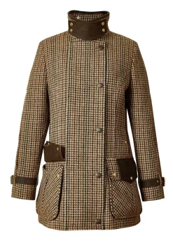 New Balmoral Field Coat (Hailes Green Tweed) Women Coats