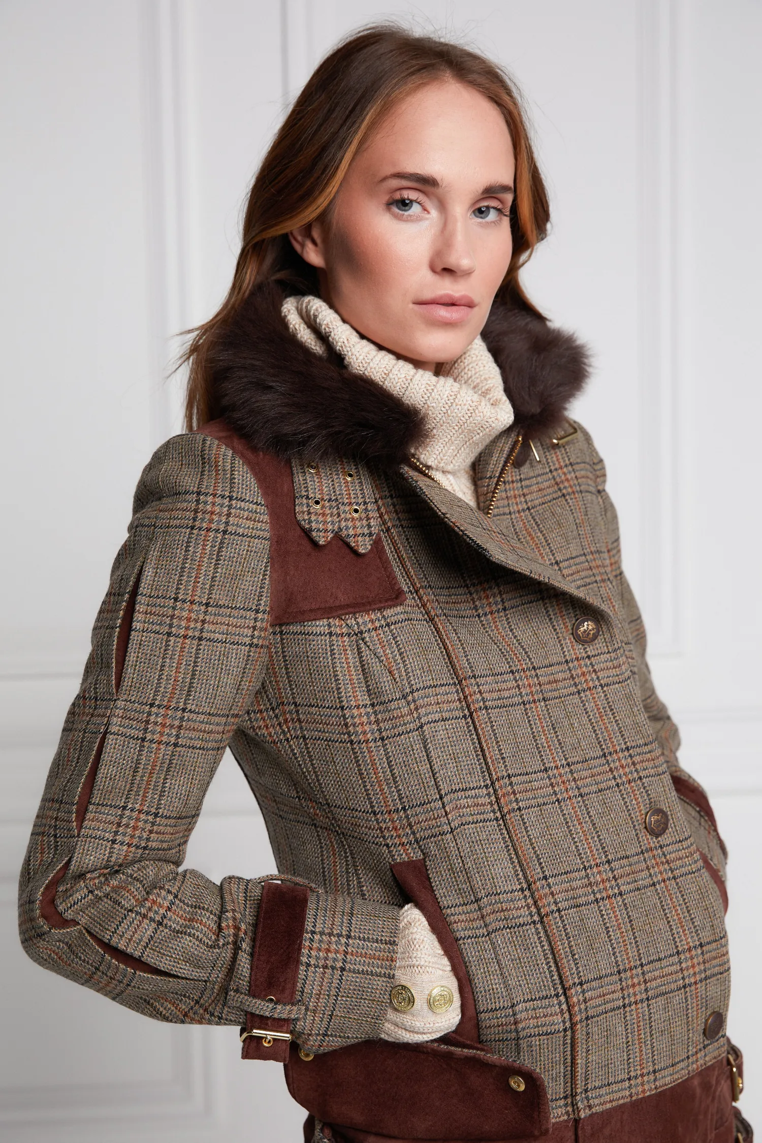 Hot Balmoral Field Jacket (Bourbon Tweed) Women Jackets