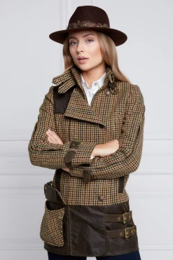 Clearance Balmoral Field Jacket (Hailes Green Tweed) Women Jackets