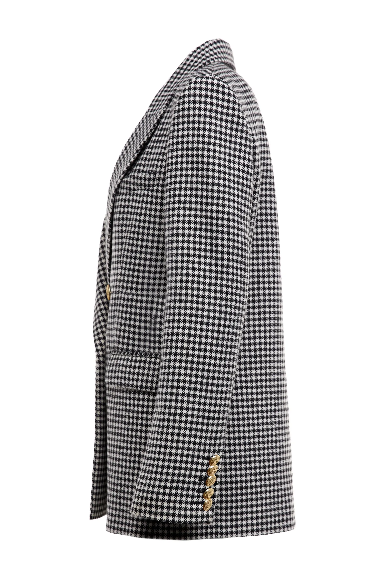 New Belgravia Blazer (Black & White Puppy Tooth) Women Blazers|Tailoring