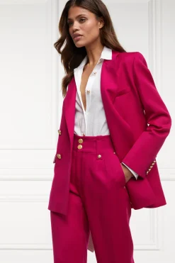 Fashion Belgravia Blazer (Hot Pink Barathea) Women Blazers|Tailoring