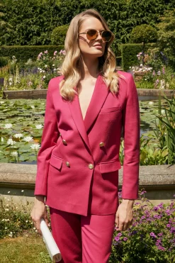 Fashion Belgravia Blazer (Hot Pink Barathea) Women Blazers|Tailoring