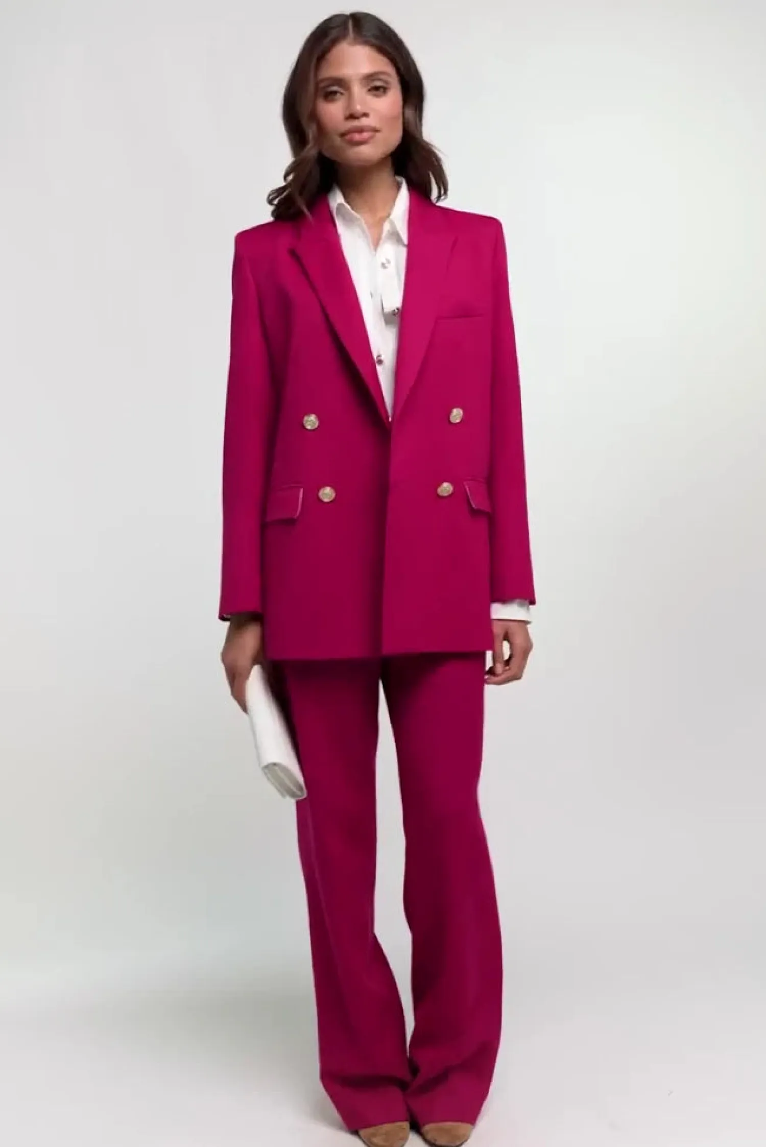 Fashion Belgravia Blazer (Hot Pink Barathea) Women Blazers|Tailoring