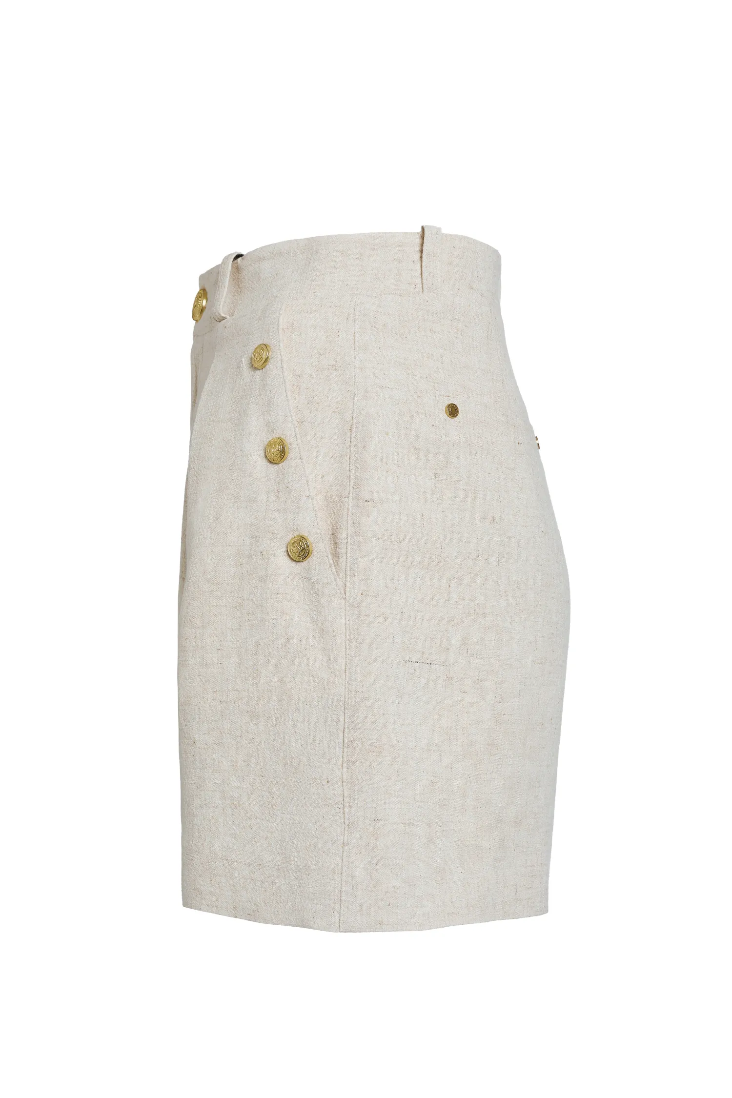Clearance Belgravia Tailored Short (Natural Linen) Women Shorts|Tailoring