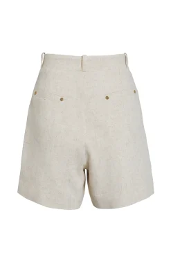 Clearance Belgravia Tailored Short (Natural Linen) Women Shorts|Tailoring