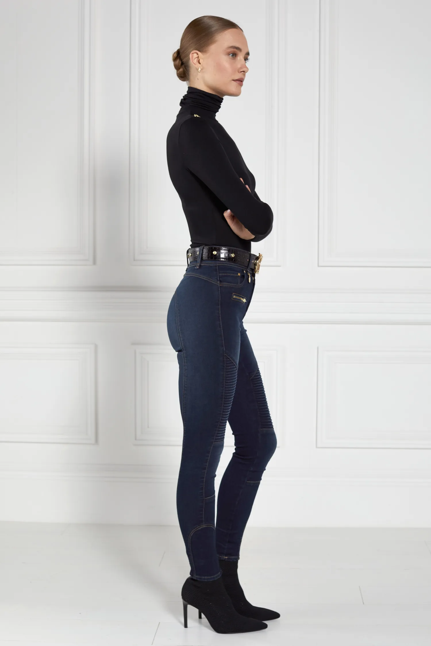 Hot Biker Jean (Deep Indigo) Women Jeans