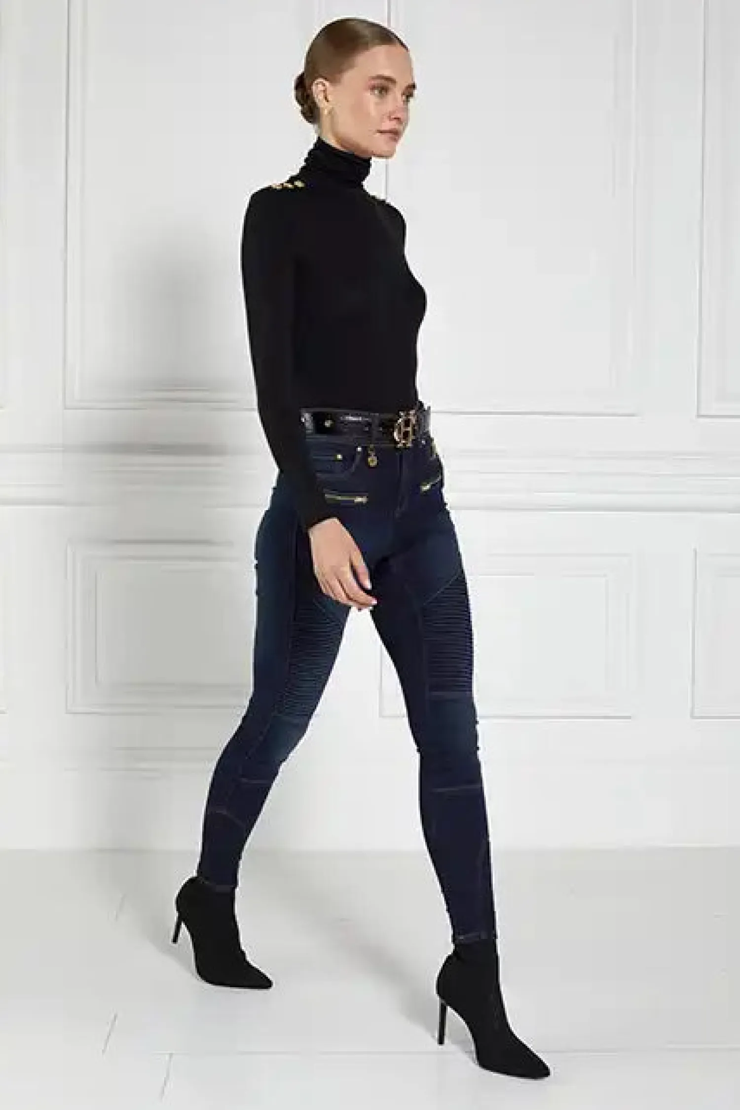 Hot Biker Jean (Deep Indigo) Women Jeans