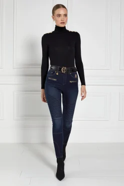 Hot Biker Jean (Deep Indigo) Women Jeans