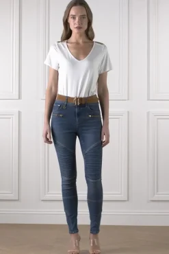 Fashion Biker Jean Women Jeans
