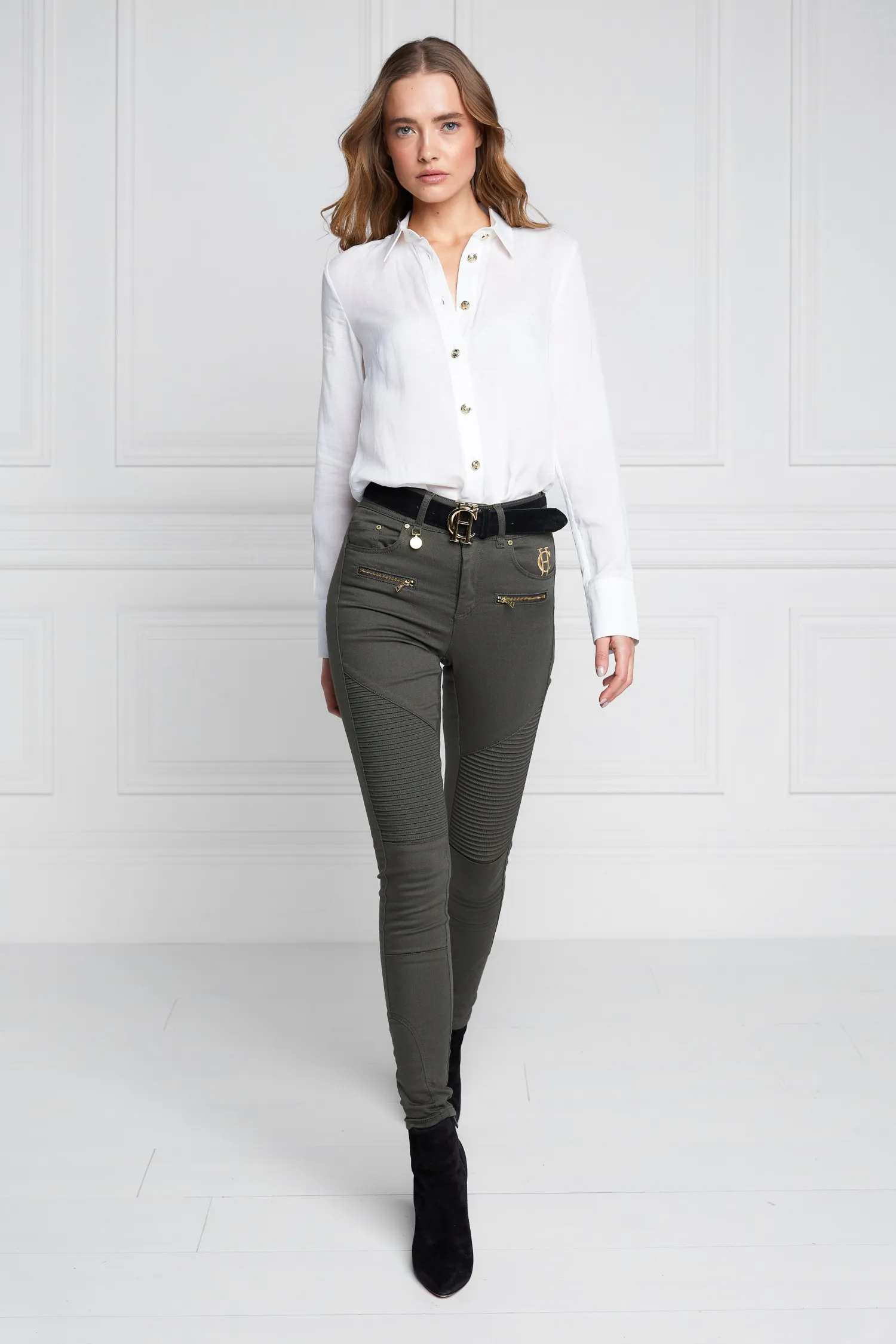 Online Biker Jean (Hunter Green) Women Jeans