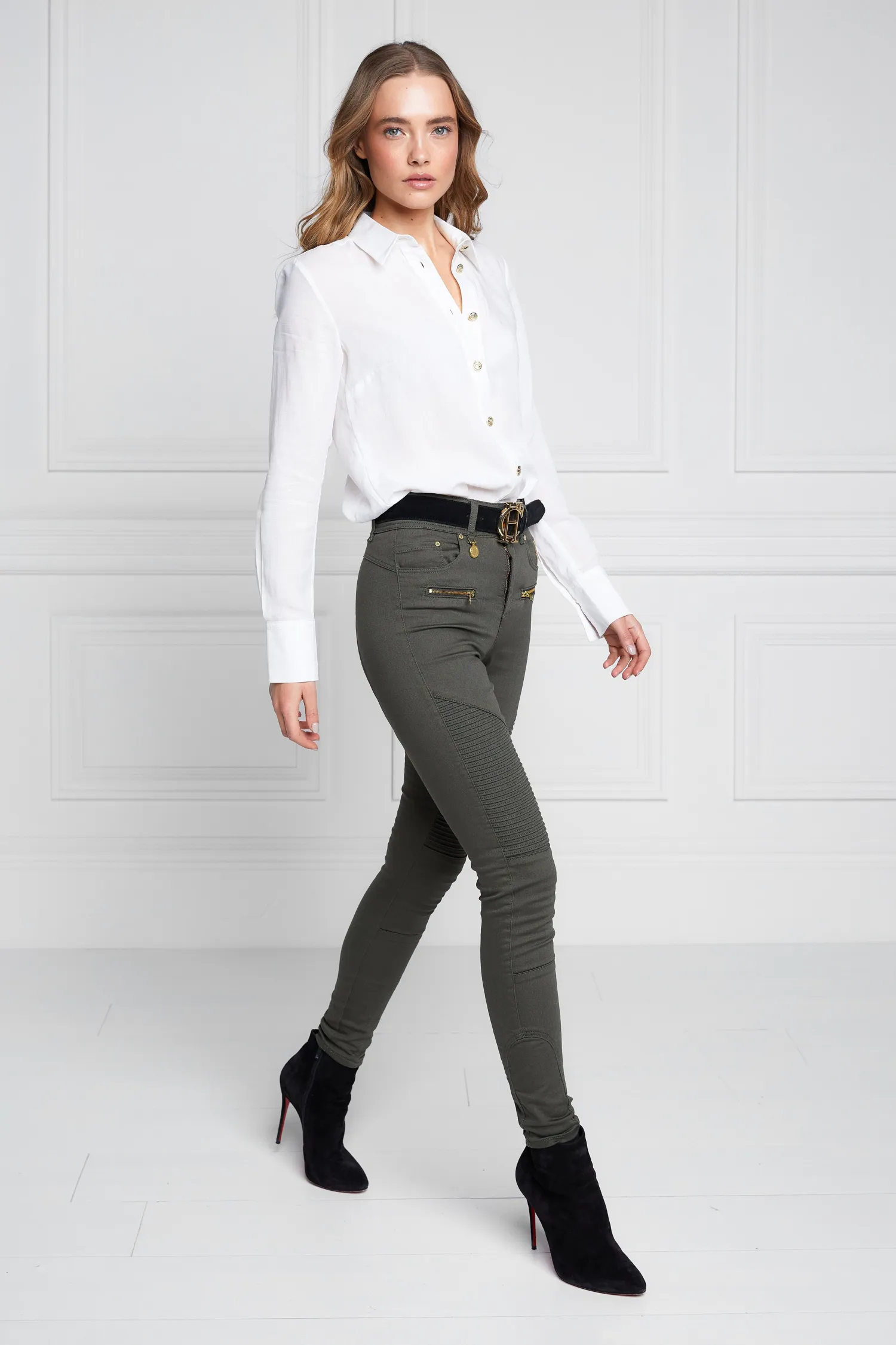 Online Biker Jean (Hunter Green) Women Jeans