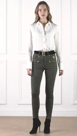 Online Biker Jean (Hunter Green) Women Jeans