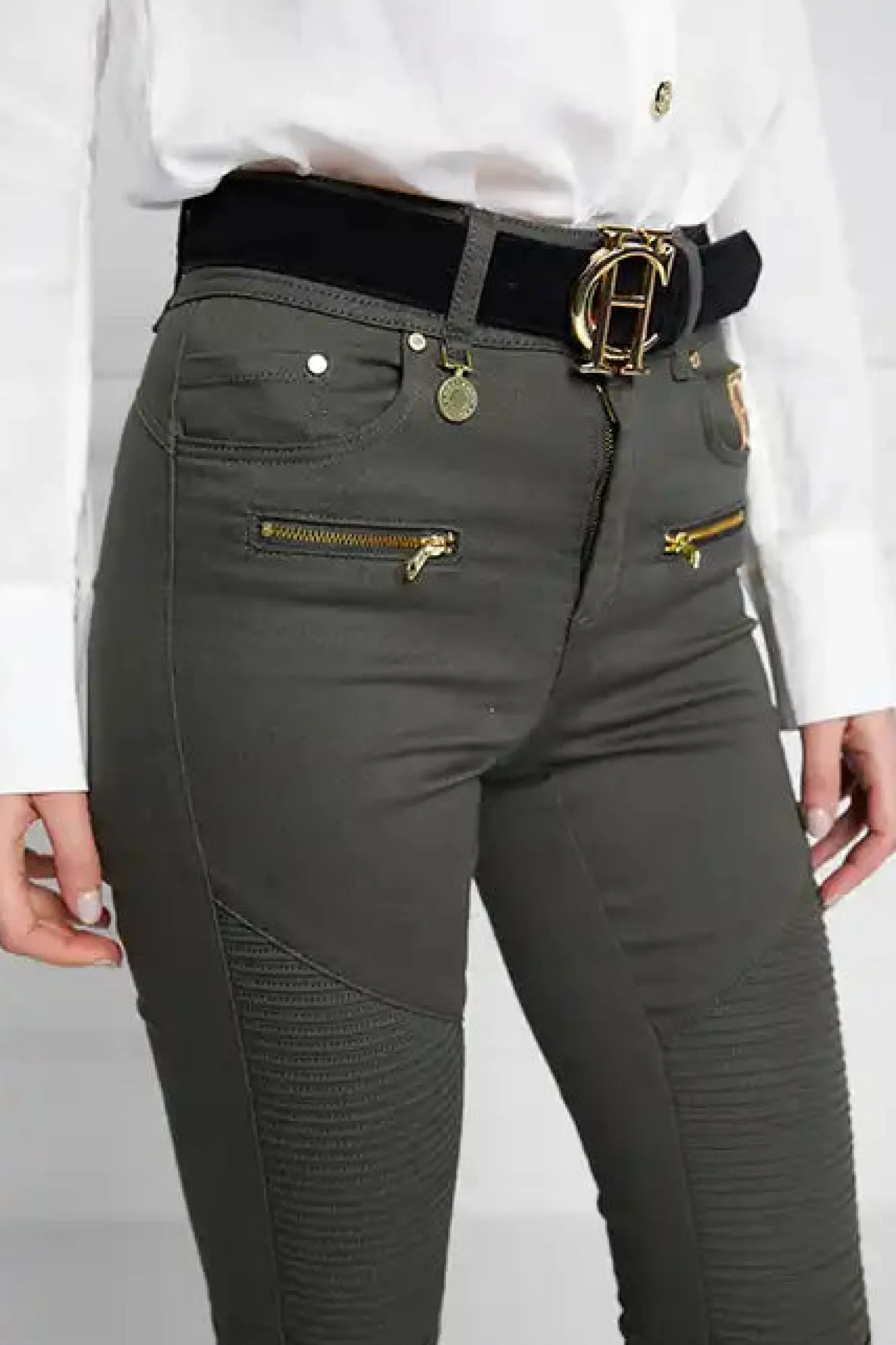 Online Biker Jean (Hunter Green) Women Jeans