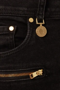 Sale Biker Jean (Washed Black) Women Jeans