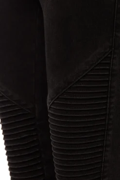 Sale Biker Jean (Washed Black) Women Jeans