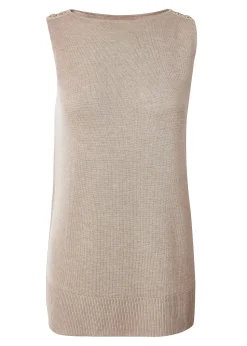 Outlet Boat Neck Vest Women Tops|Knitwear