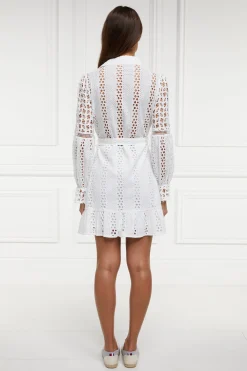 Fashion Broderie Lace Dress Women Dresses