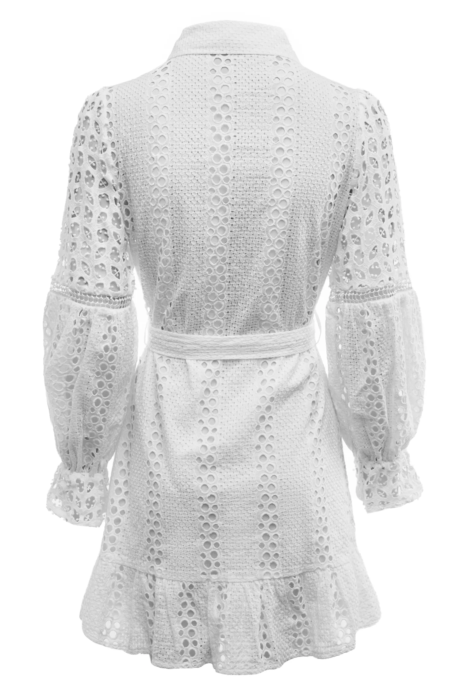Fashion Broderie Lace Dress Women Dresses
