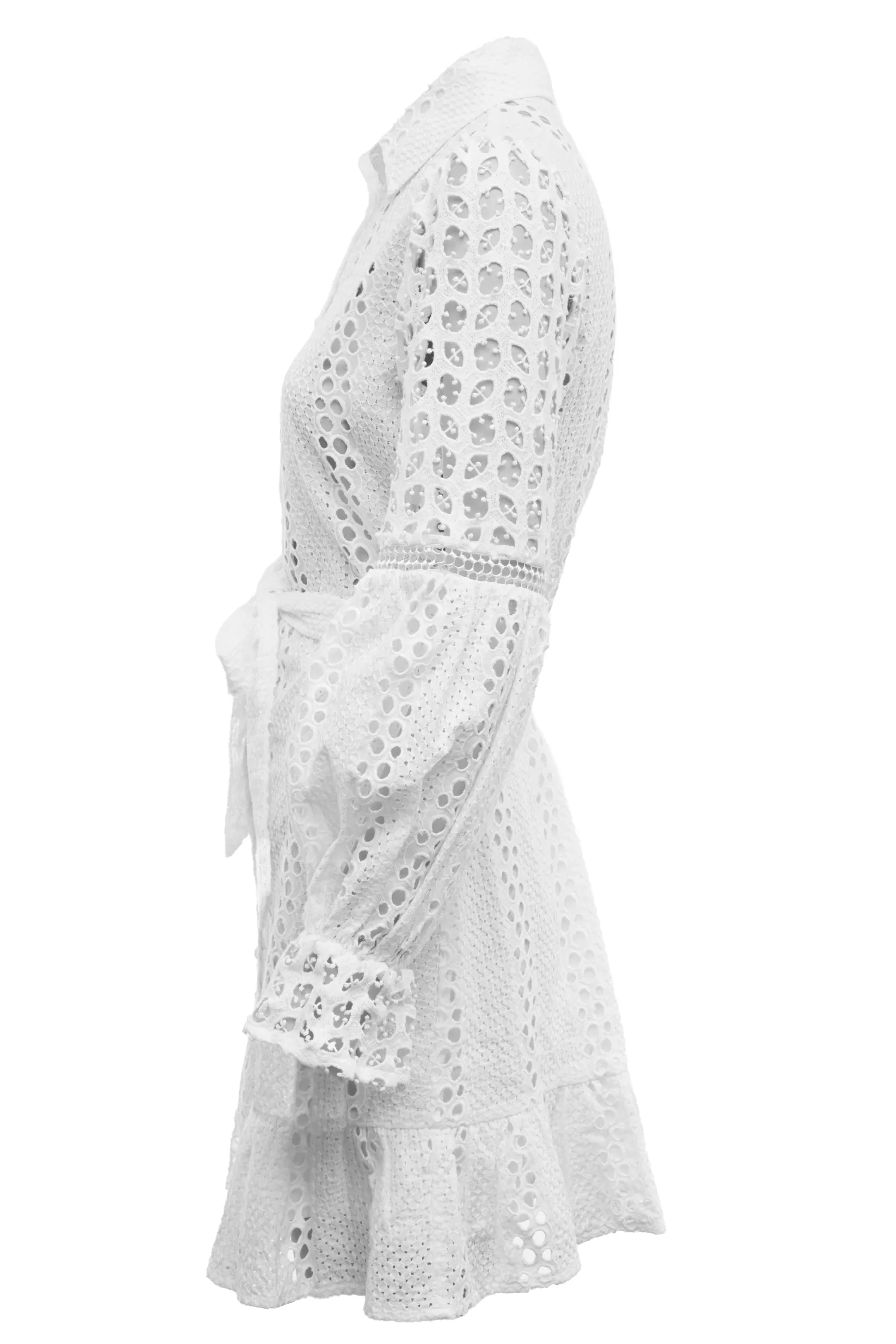 Fashion Broderie Lace Dress Women Dresses