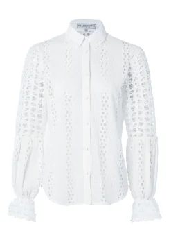 Outlet Broderie Lace Shirt Women Shirts & Blouses