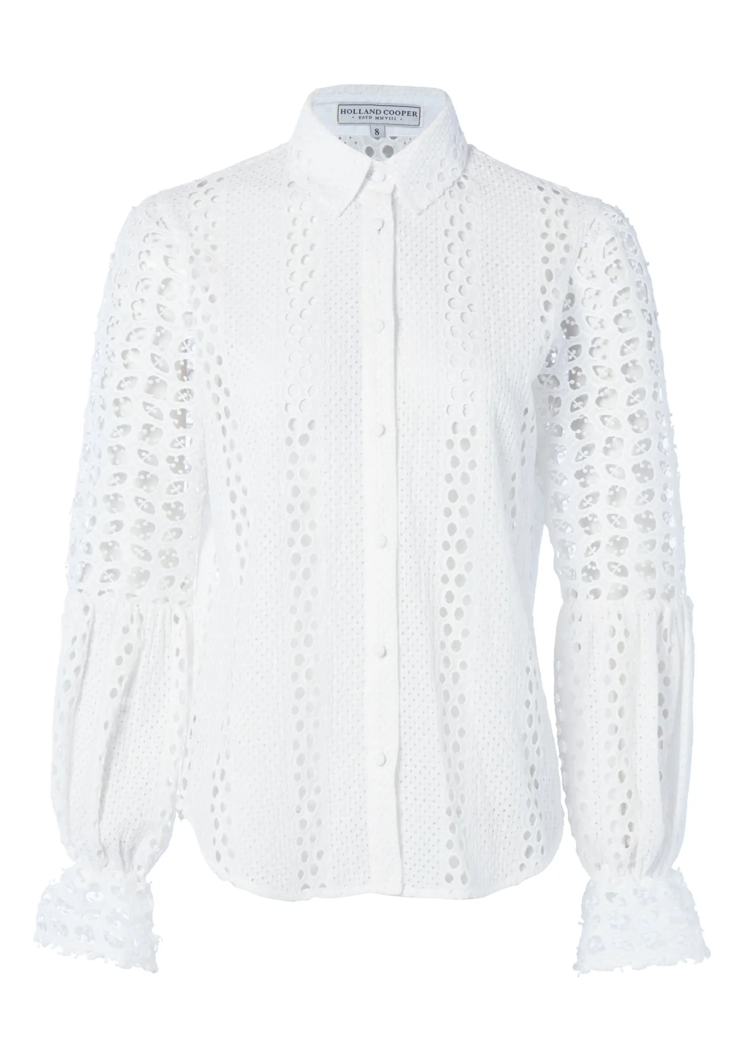 Outlet Broderie Lace Shirt Women Shirts & Blouses