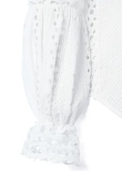 Outlet Broderie Lace Shirt Women Shirts & Blouses