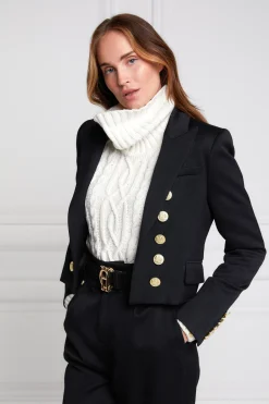 Online Brompton Jacket (Black Barathea) Women Blazers|Tailoring